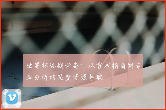 世界杯观战必备：从官方指南到专业分析的完整资源导航